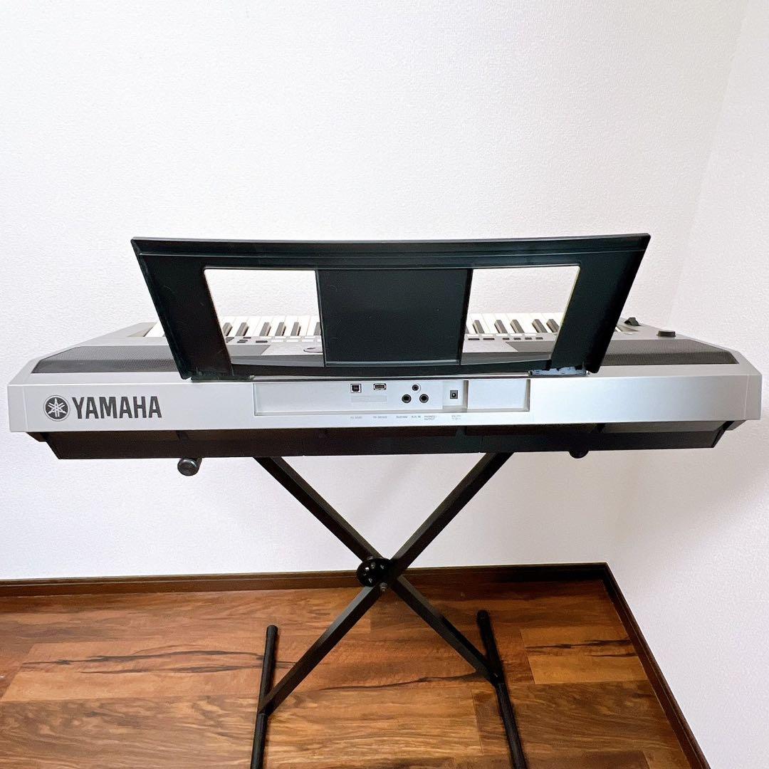 ヤマハ 電子キーボード PSR-E443 スタンド取説 電源アダプター 動作良好