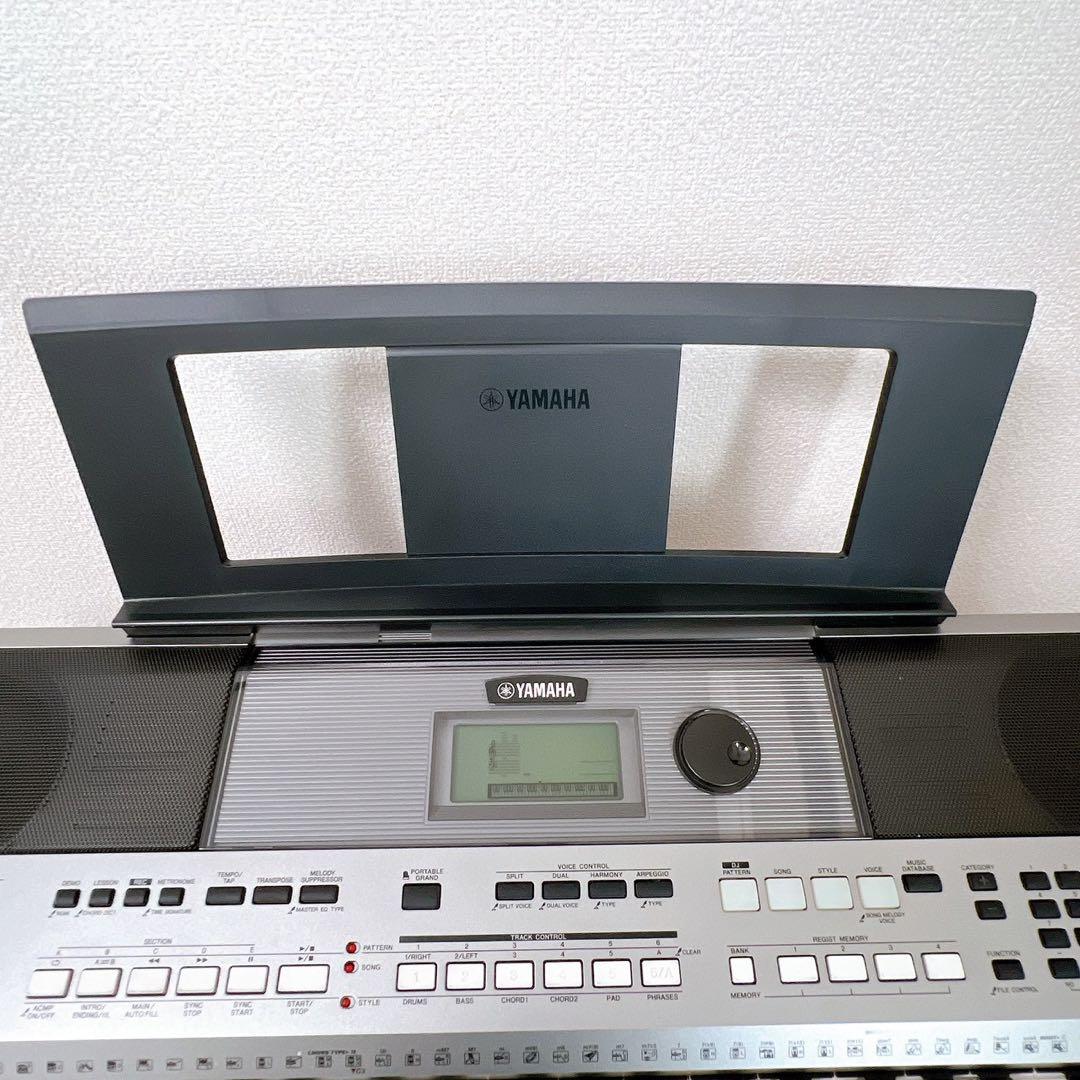 ヤマハ 電子キーボード PSR-E443 スタンド取説 電源アダプター 動作良好