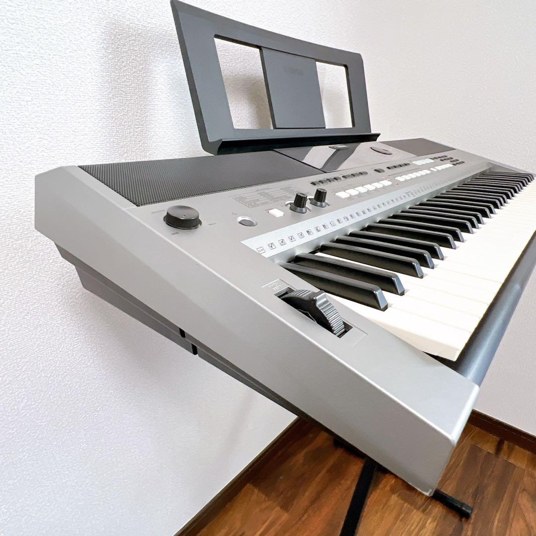 ヤマハ 電子キーボード PSR-E443 スタンド取説 電源アダプター 動作良好