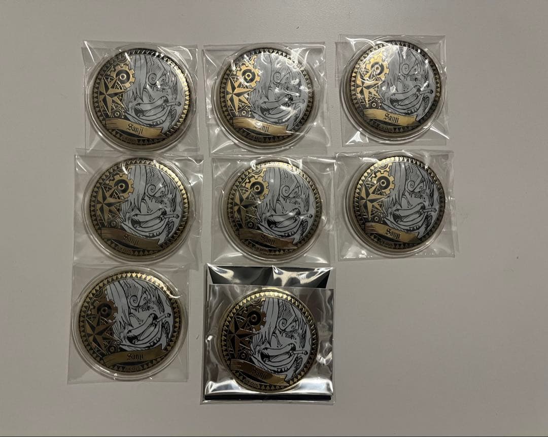 ONEPIECE ワンピース サンジ 黄金缶バッジ 8個