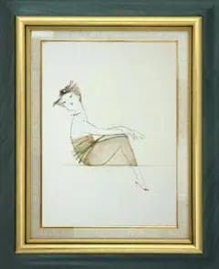 油絵 菅家令子 絵 絵画 インテリア F4-080315 人物 女性像