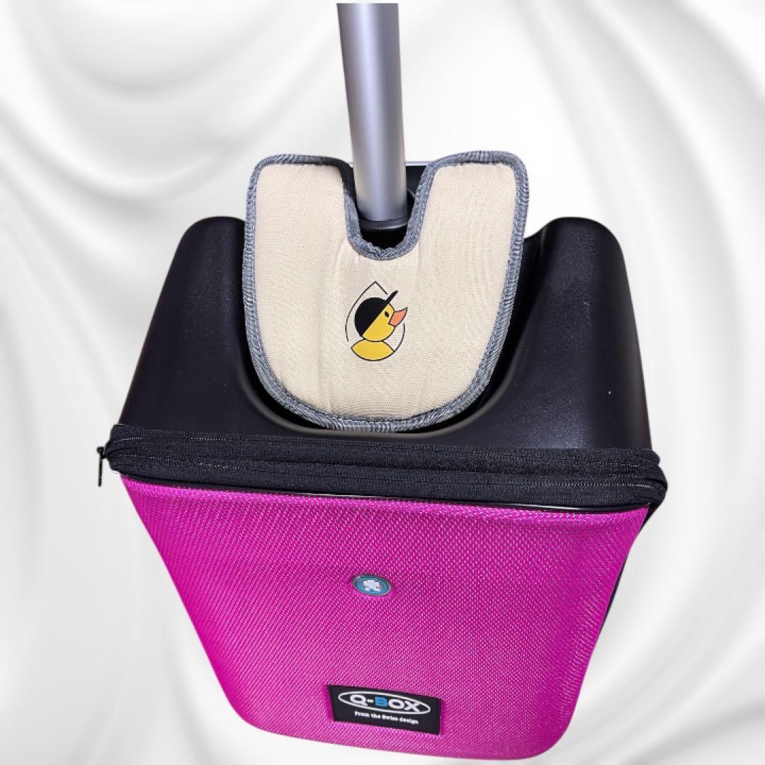 【美品】Q-BOX 乗れるキャリーケース　スーツケース　キャリーバッグ　子供乗せ