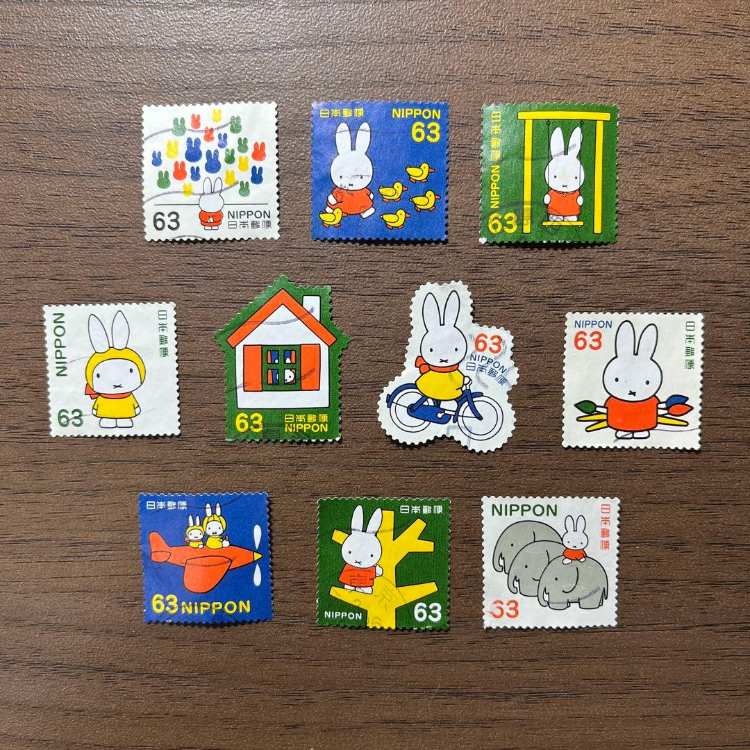 日本の古切手　ミッフィー その4　10枚