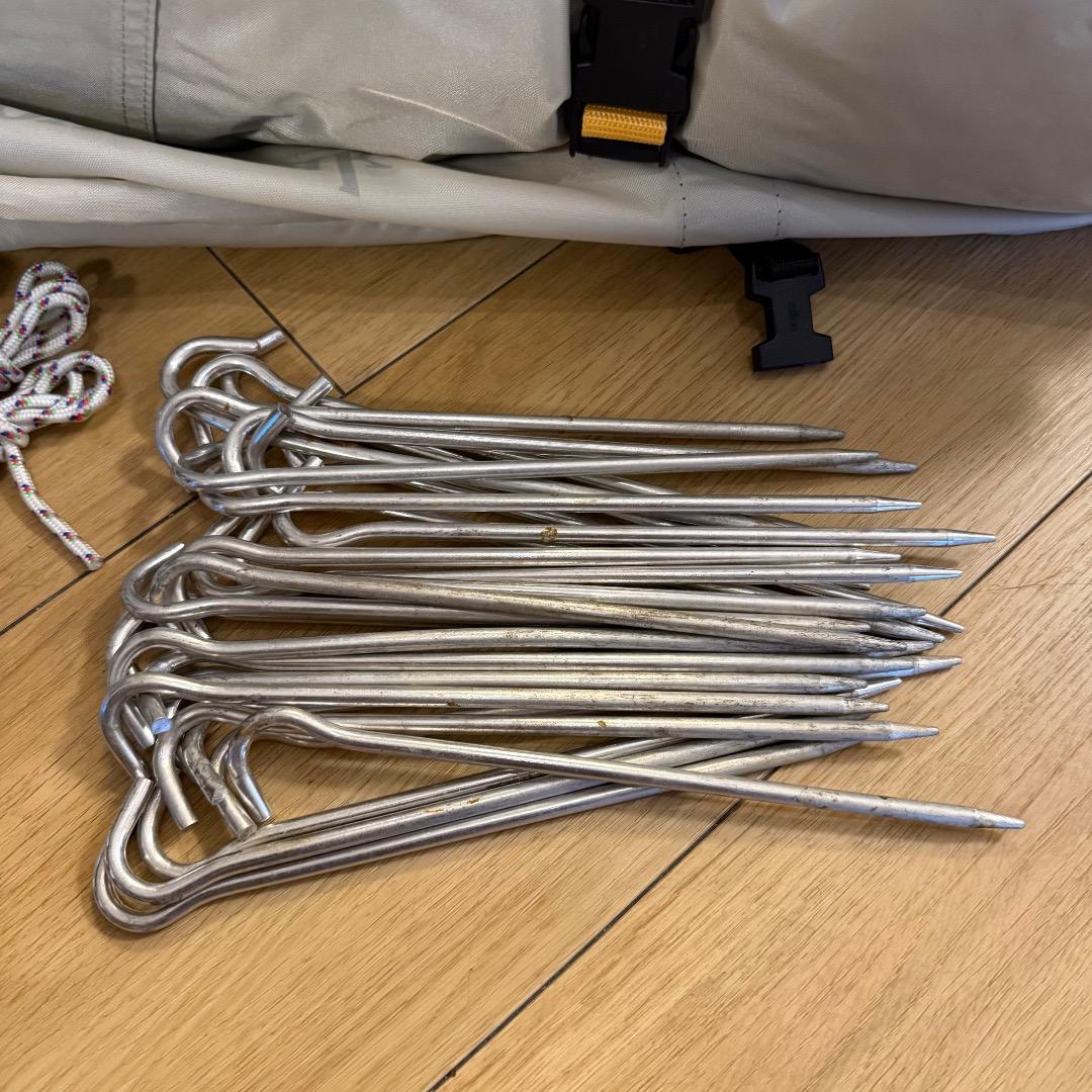 スノーピーク ランドロックアイボリーRED FRAME グランドシート・マット付