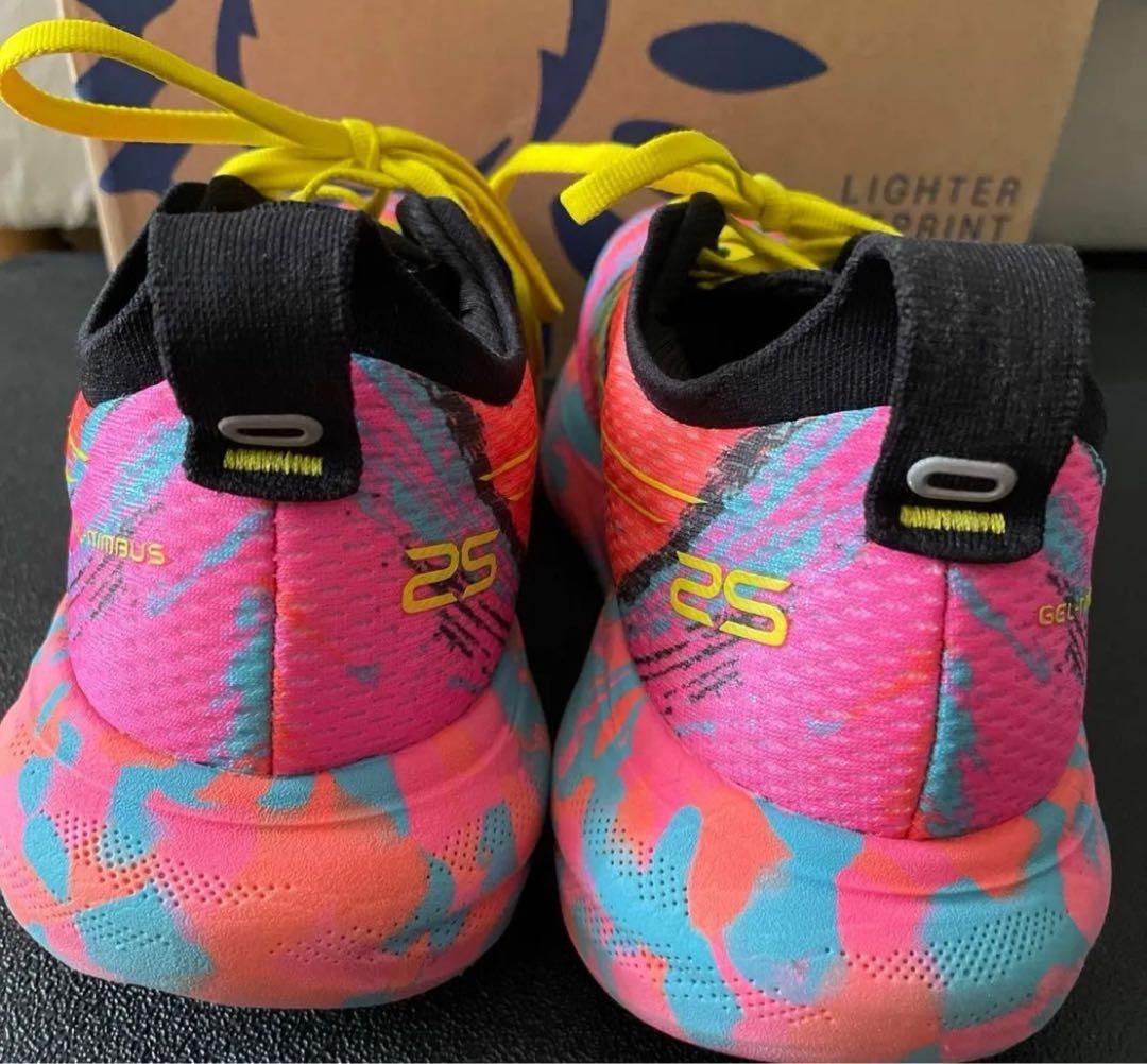 ASICS Gel-Nimbus 25 ピンク/ブルー/イエロー 25cm