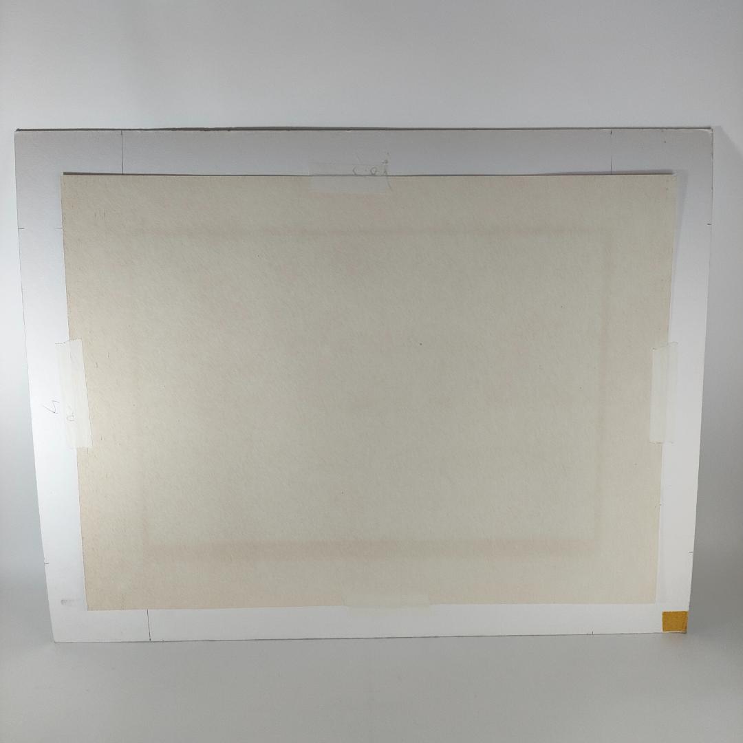 シルクスクリーン 渡辺あきお 「ぼくたちがいるところ」猫 69/500　M468