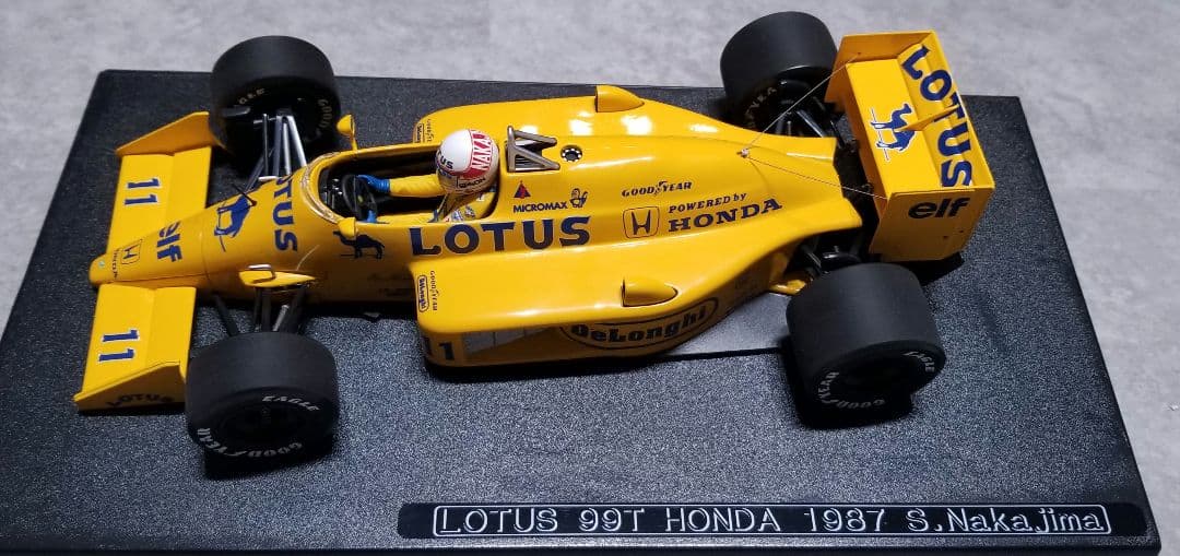 【レア美品】ミニチャンプス1/18 　ロータスホンダ99T 中嶋 悟　1987
