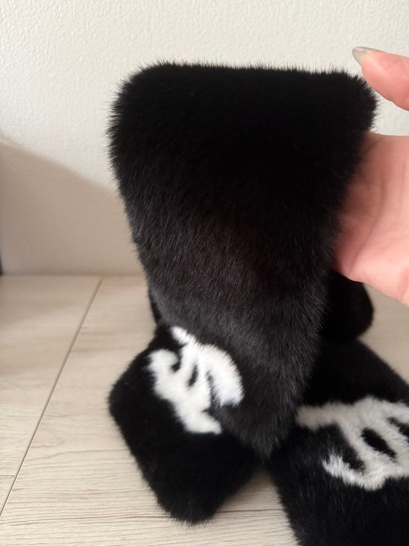 CHANELノベルティ マフラー ファー もこもこ ロング