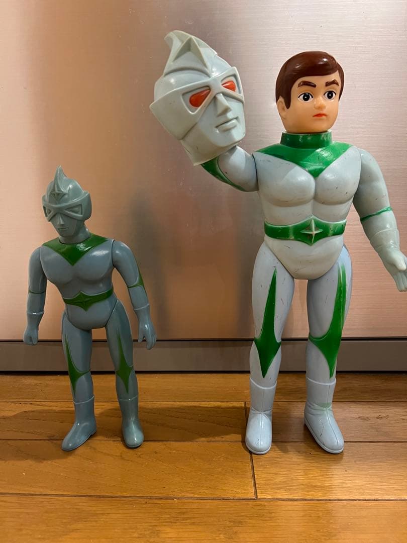 最終値下げ！【当時物】ミラーマン　面取れソフビ　パチ　ジャンボサイズ約37cm