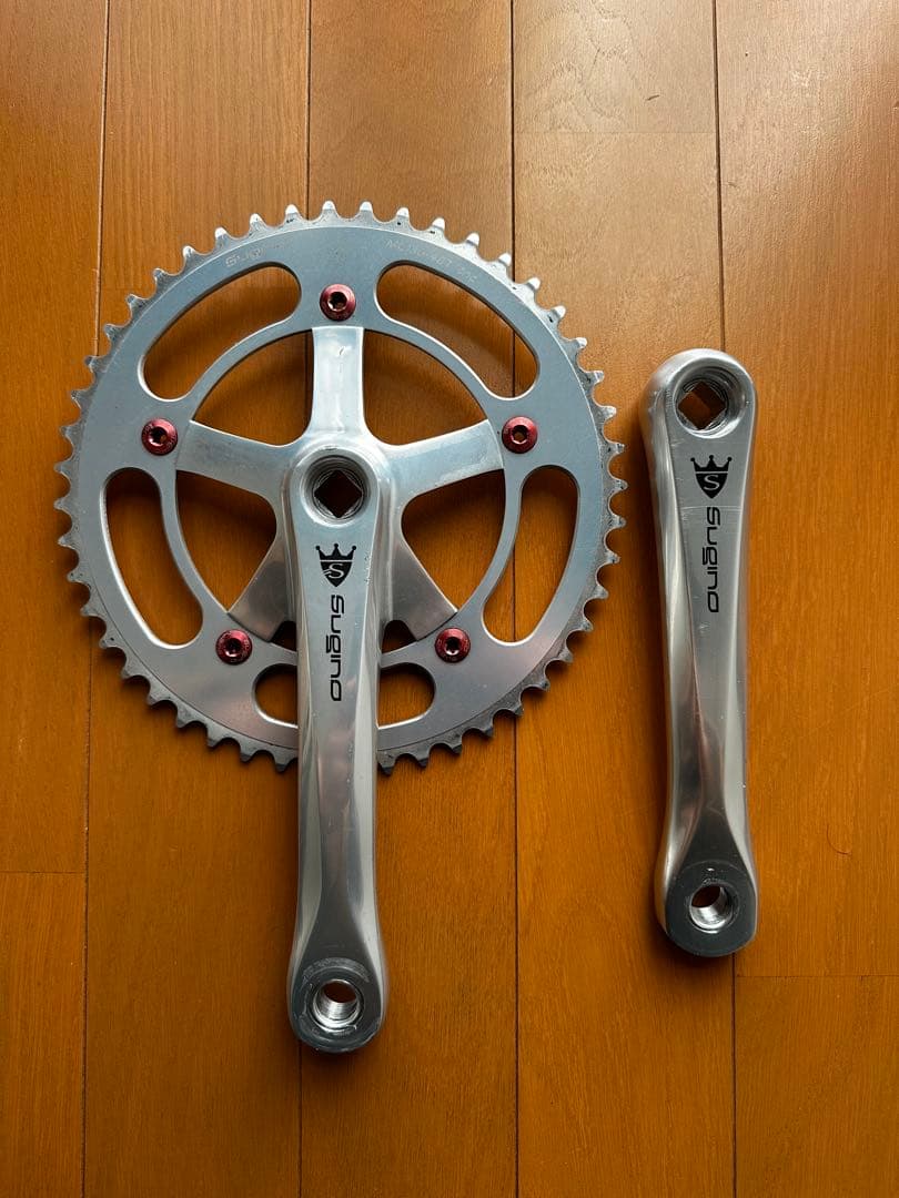 ピスト シングル用 クランク SUGINO RD4 チェーンリング付 165mm