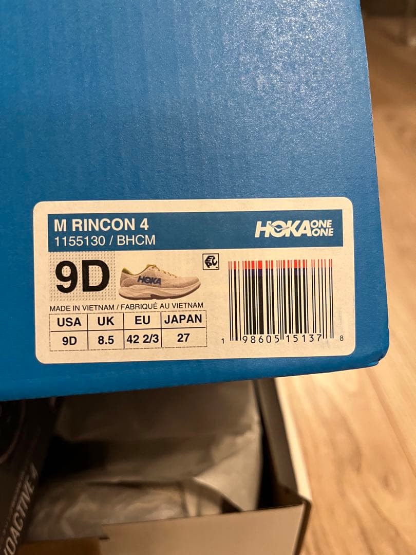 【新品未使用】RINCON 4　リンコン4 27cm HOKA