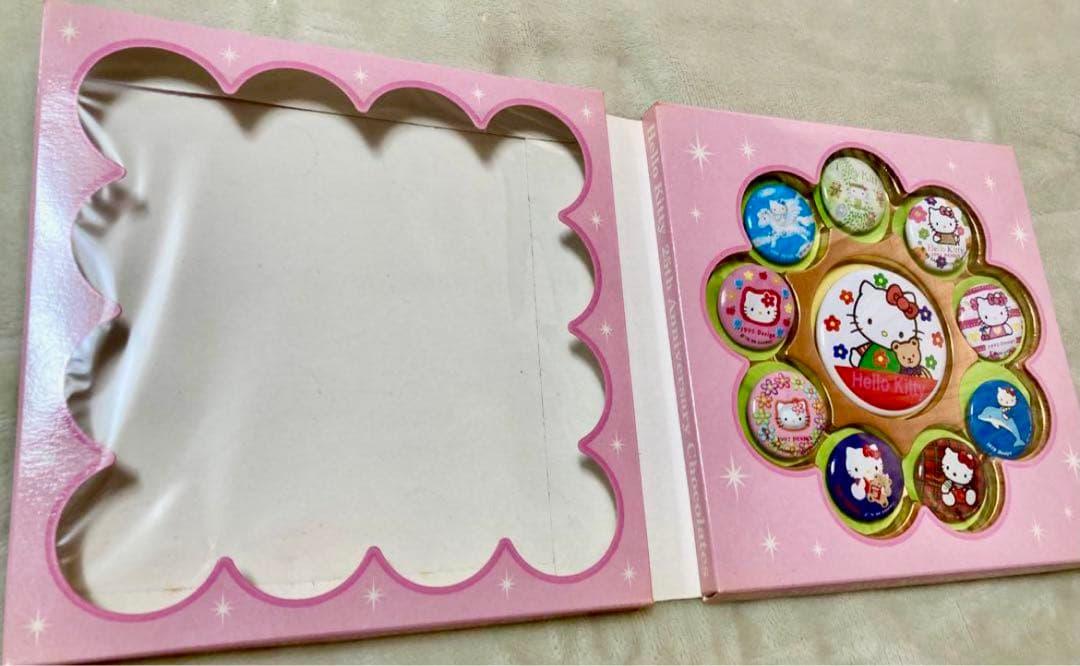 サンリオ キティ25周年アニバーサリー缶記念バッチ【激 レア❗️】スワン