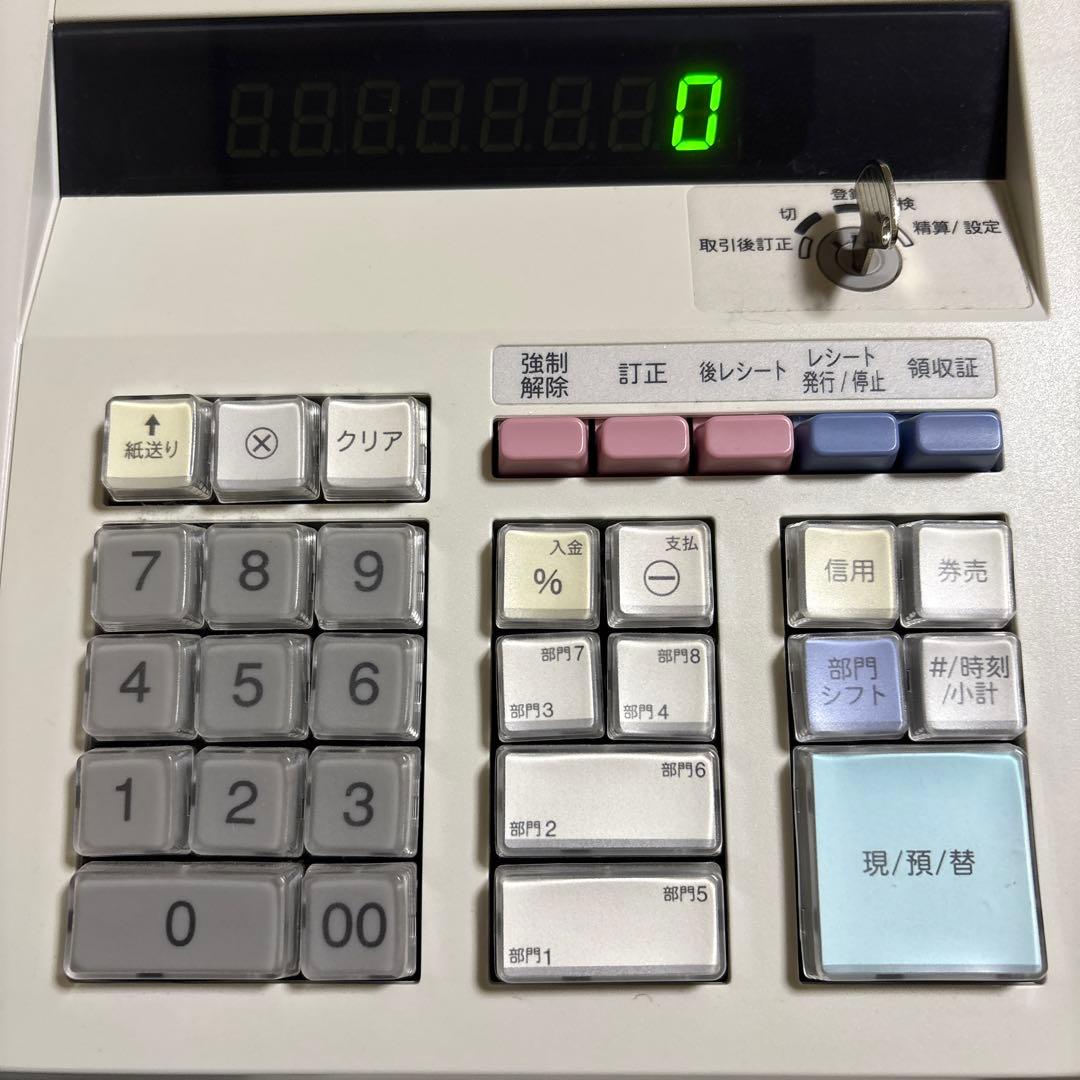 SHARP XE-A147 レジスター レシート4ロール付き