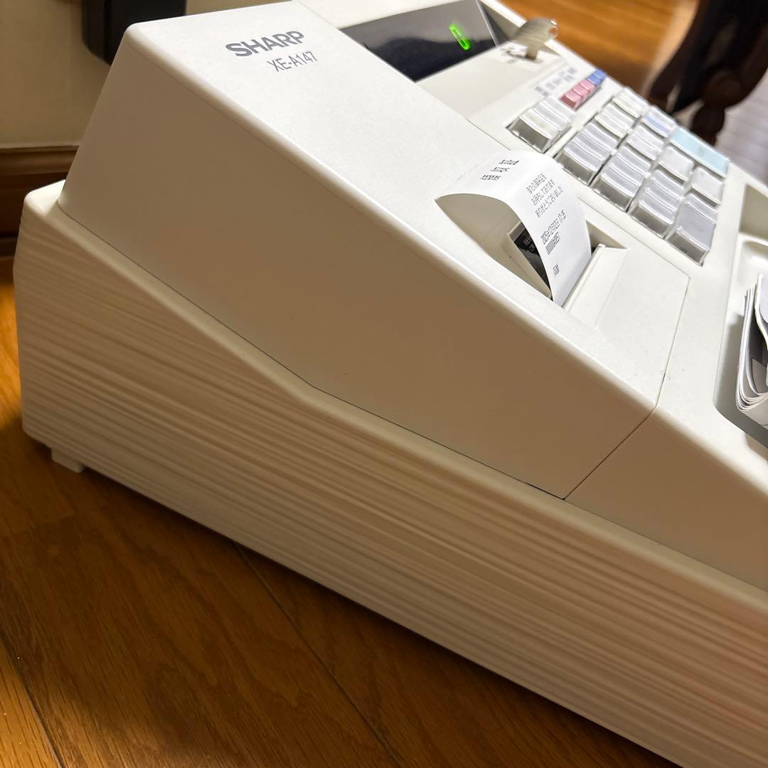 SHARP XE-A147 レジスター レシート4ロール付き