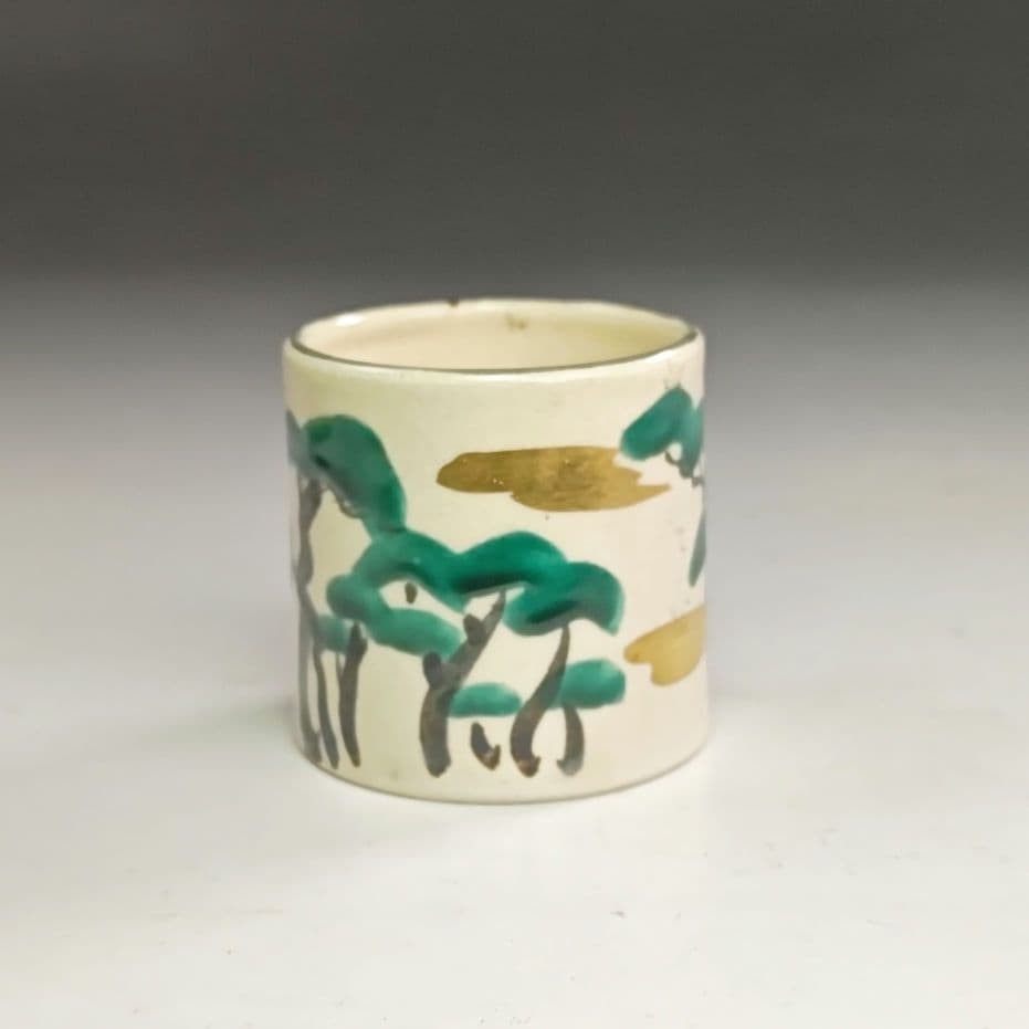 ウ229 蓋置『白井半七』『松　蓋置　共箱』茶道具