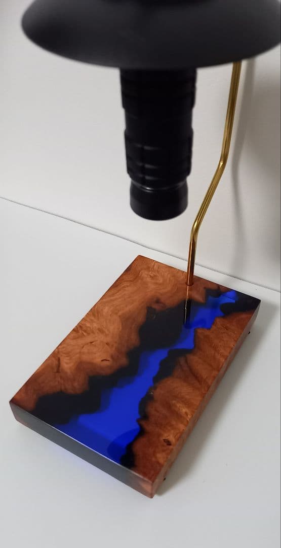 ランタンスタンド　スタンドライト　ゴールゼロ　ウッドレジン　レジンウッド