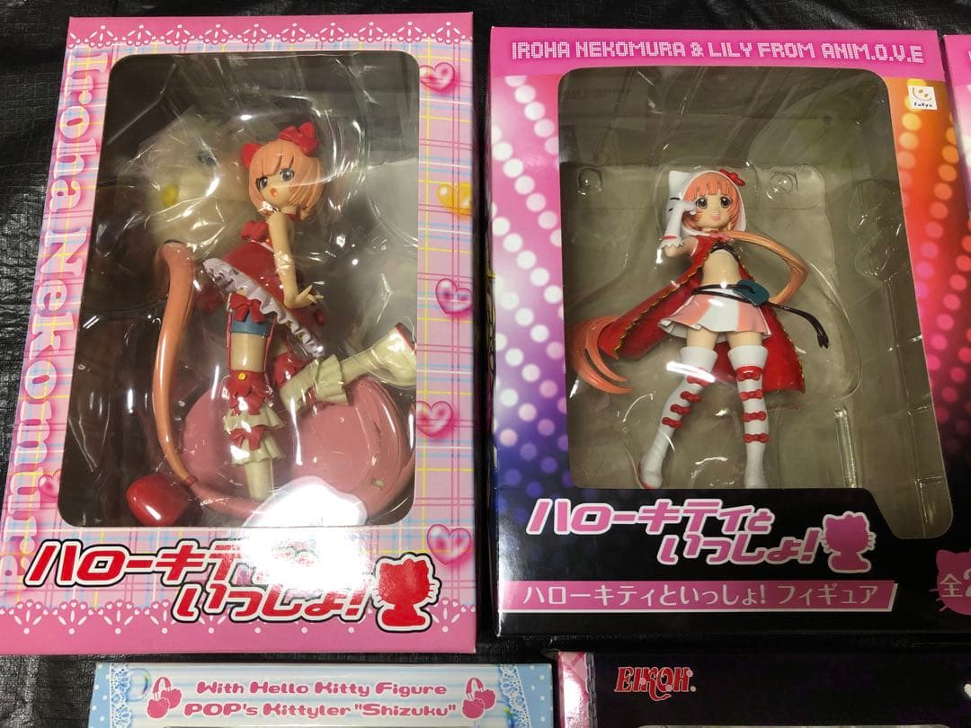 6点 ハローキティといっしょ リリィ いろは シズク リオ フィギュア 美少女