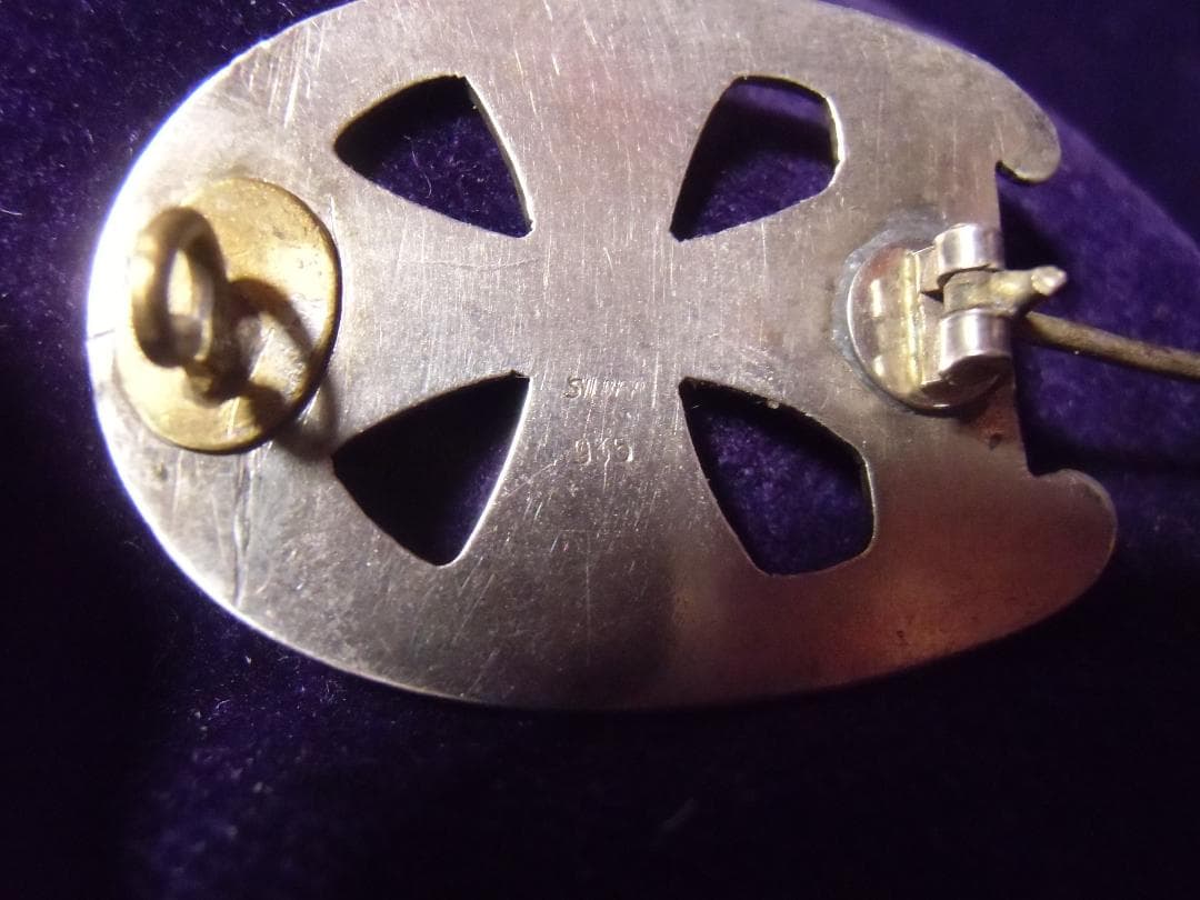 ＢＷドイツ軍/連邦軍＊９３５銀製＊鉄十字ブローチ（実物）