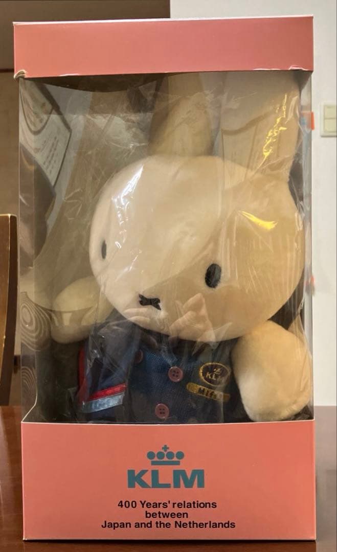 【希少】KLMオランダ航空 ミッフィー ぬいぐるみ 日蘭友好400周年 記念品