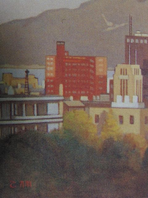 伊牟田経正、『桜島茜』、希少な画集より、新品高級額・額装付