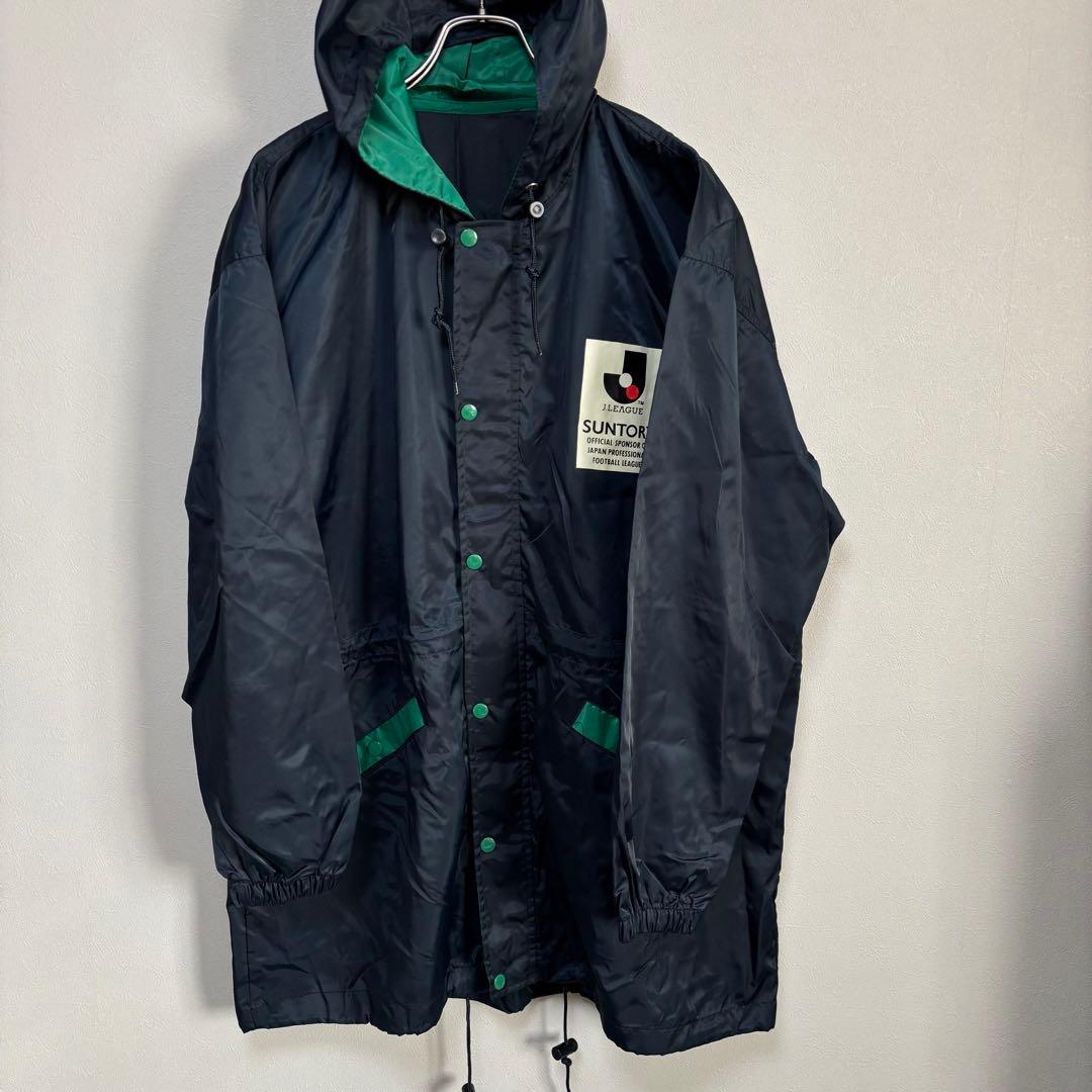 濃紺 緑ベンチコート 清水エスパルス S-PULSE パーカー フリーサイズ
