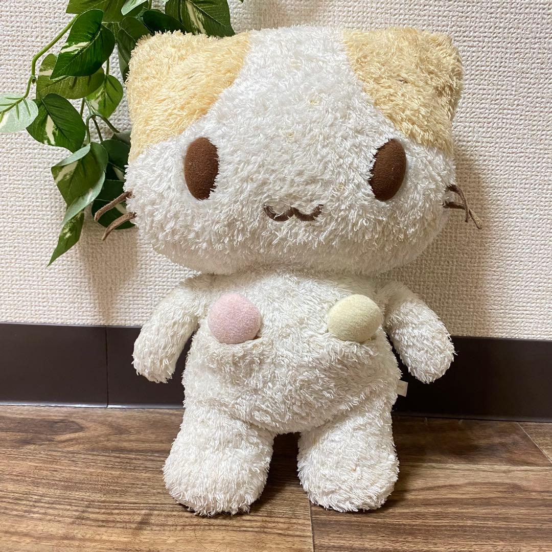 希少　サンリオ　マシュマロみたいなふわふわにゃんこ　ぬいぐるみ　平成レトロ