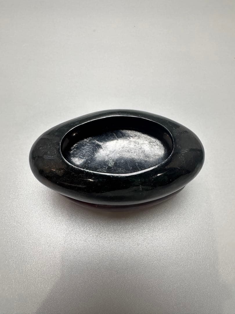 中国 碧玉 刻 筆洗 文房四宝