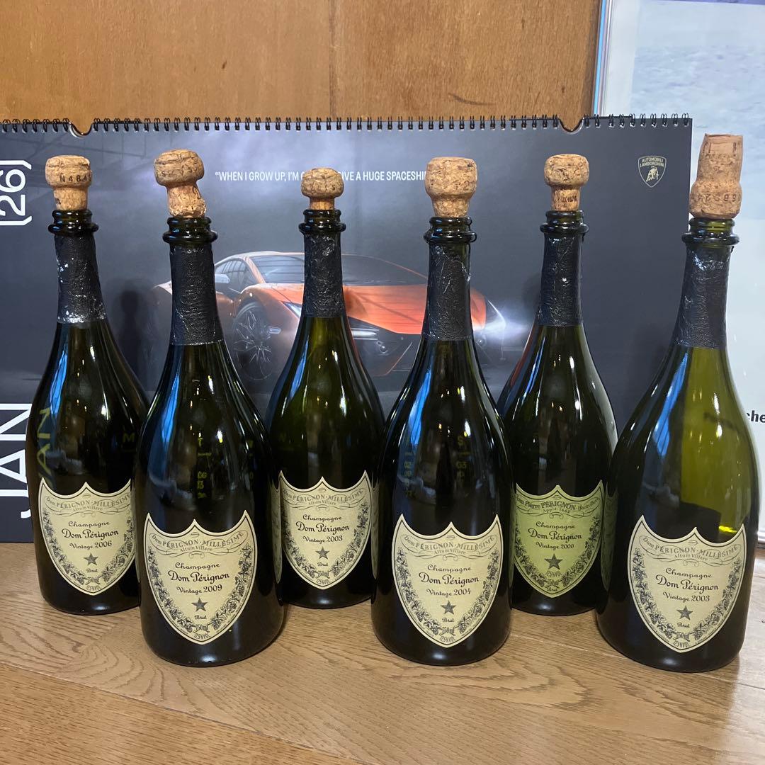 ドン・ペリニヨン 750ml 空き瓶6本セット