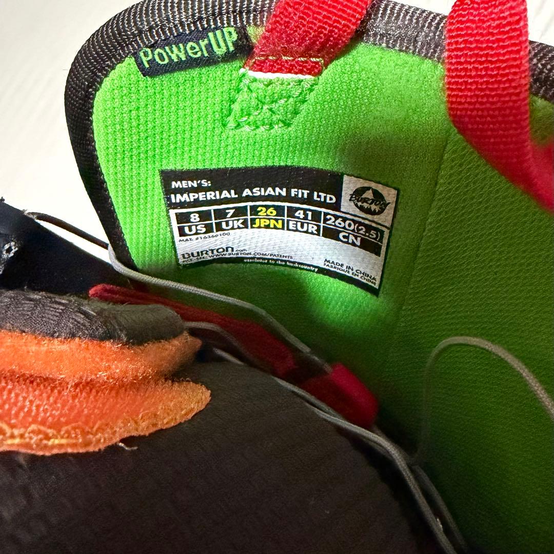 美品　送料無料　Burton バートン　インペリアル　アジアンフィット　26cm