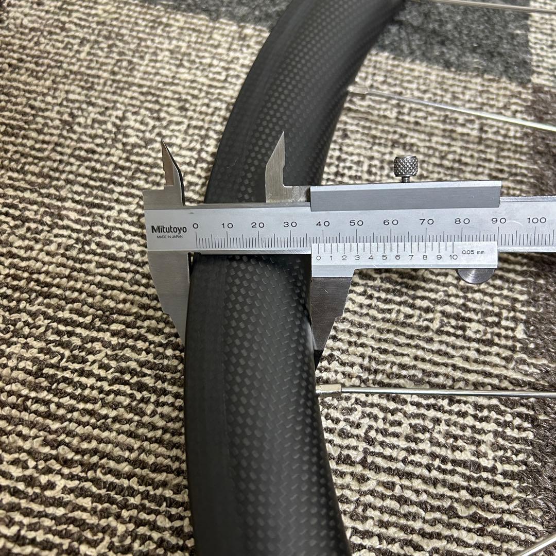 ピスト カーボンホイールセット クリンチャー　タイヤ無し