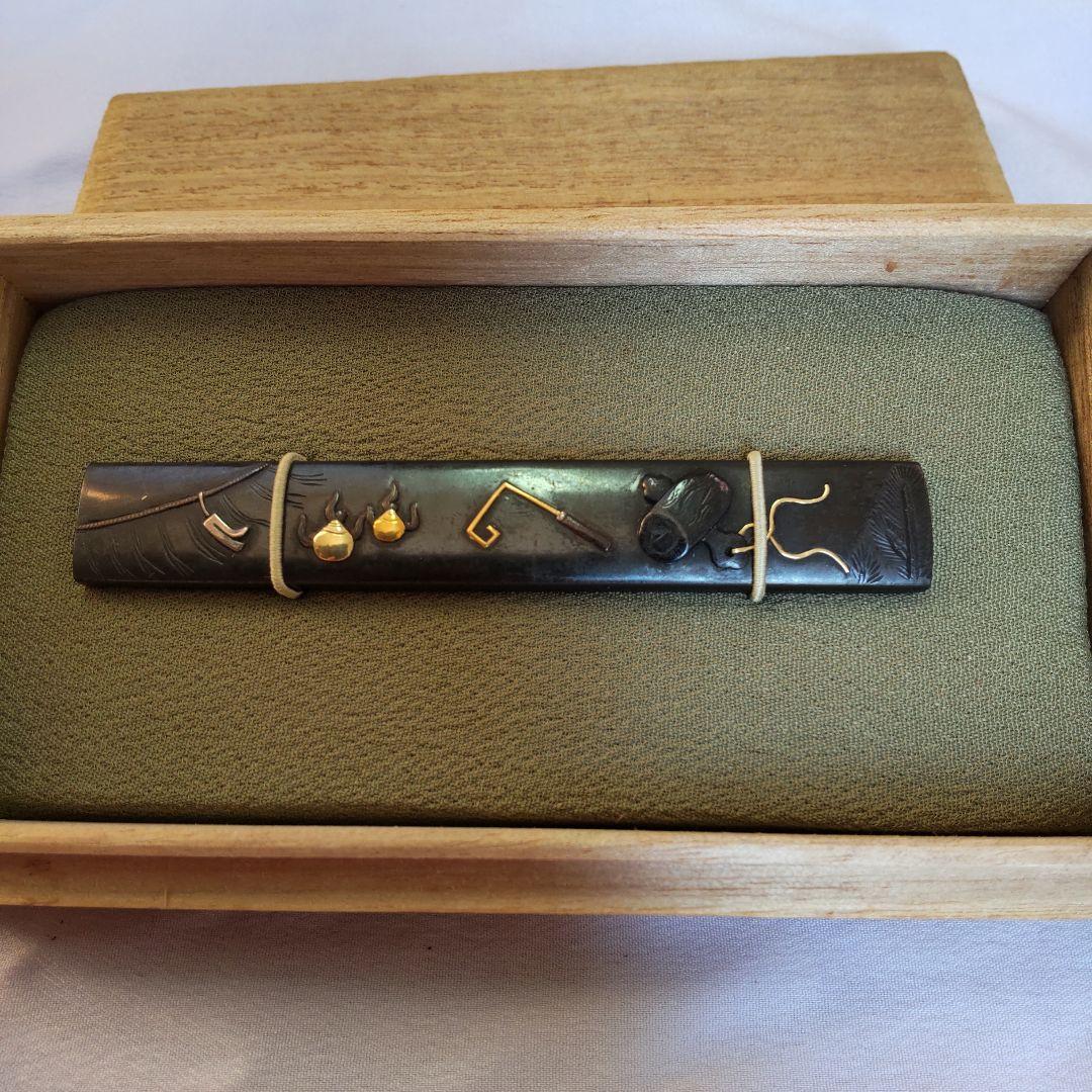 骨董　小柄袋　宝尽し