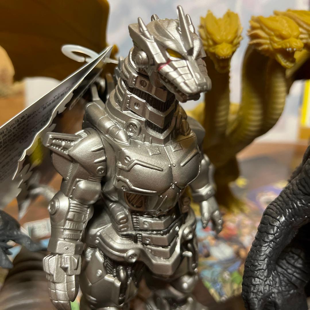 ゴジラ　キングギドラ　デストロイア　メカゴジラ　モスラ幼虫ソフトフィギュアセット
