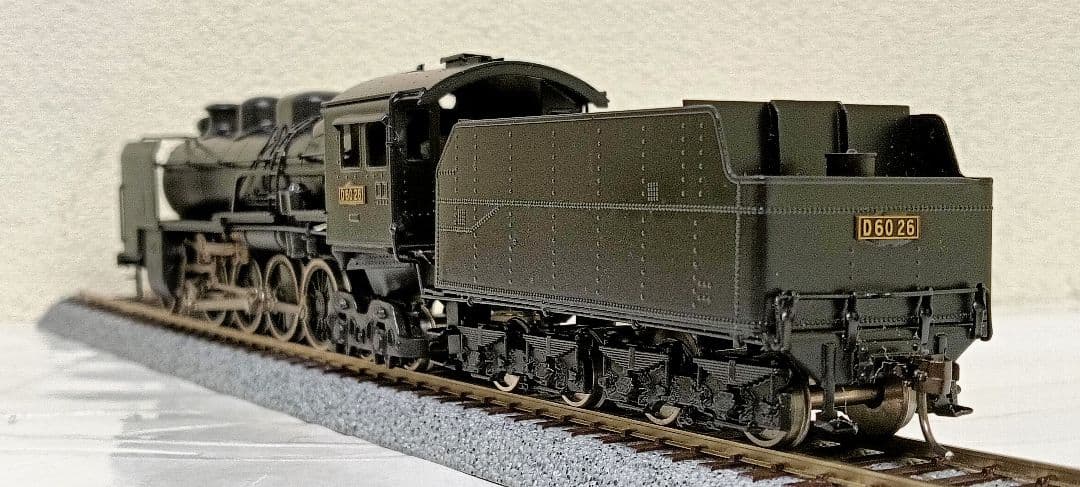HOゲージ 宮沢模型 Ｄ60 蒸気機関車.カンモーター、メンテナンス済