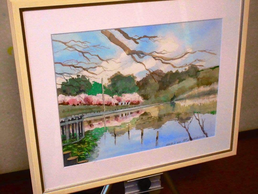 2016年 水彩画 風景画 F6サイズ 額装済み