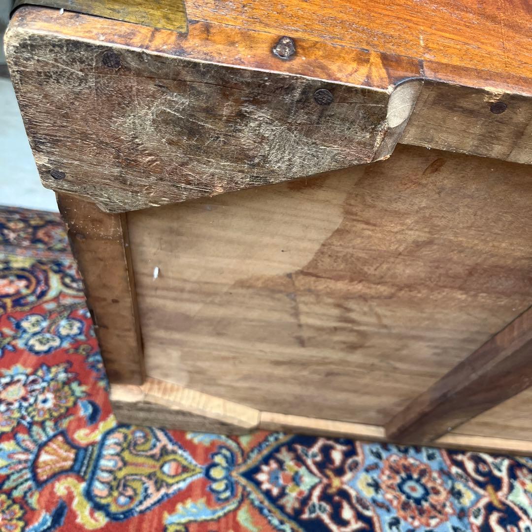 英国 アンティーク 木製 大型 トランク チェスト イギリス 100cm パイン