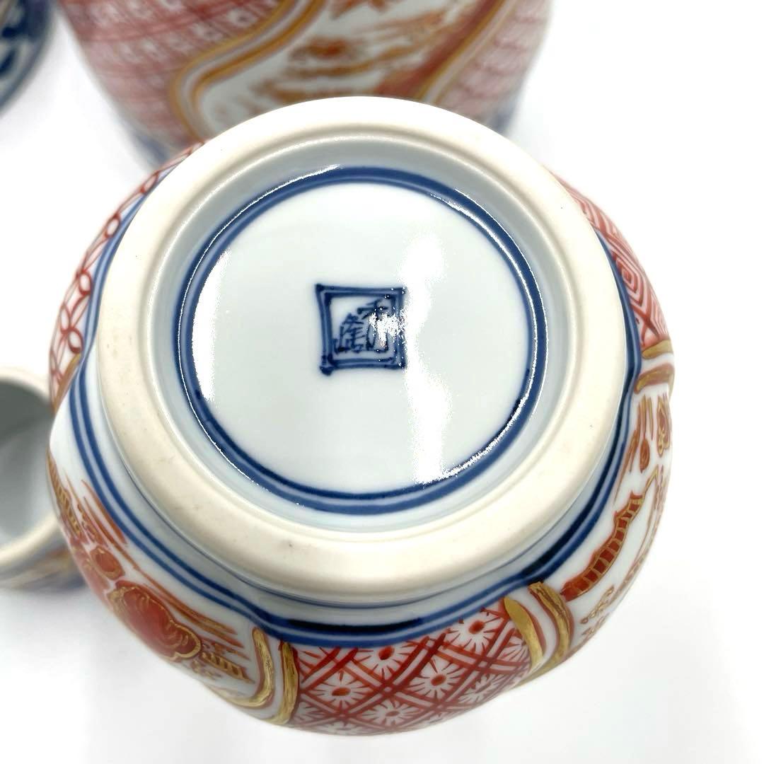 茶道具　染付　金襴手　花鳥文　平安　秀峰　台子皆具　水指　蓋置　釈立　建水　茶器