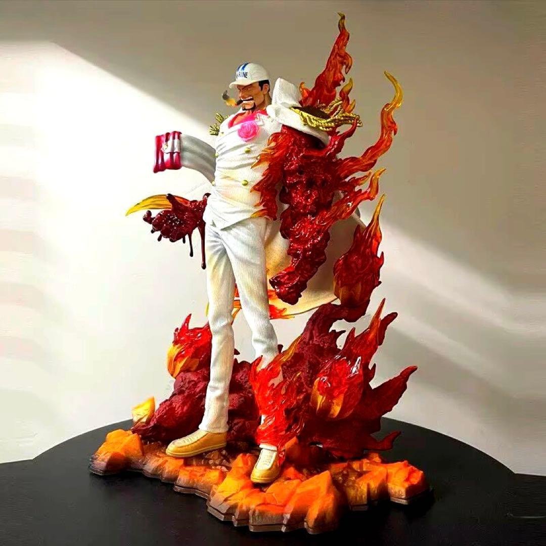 ワンピース　赤犬　サカズキ　白　フィギュア　ガレージキット