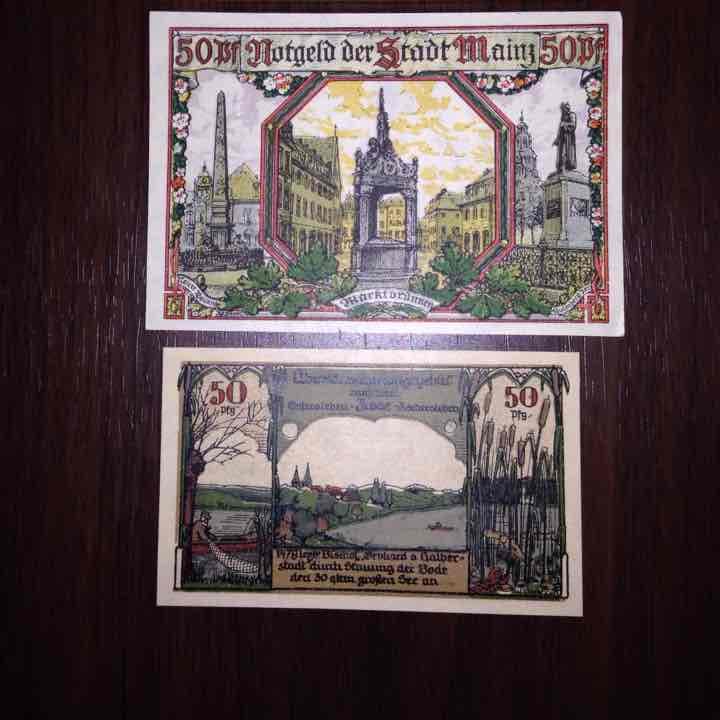 ドイツ ノートゲルト紙幣セット 紙モノ 古札 古紙幣 古銭 旧紙幣