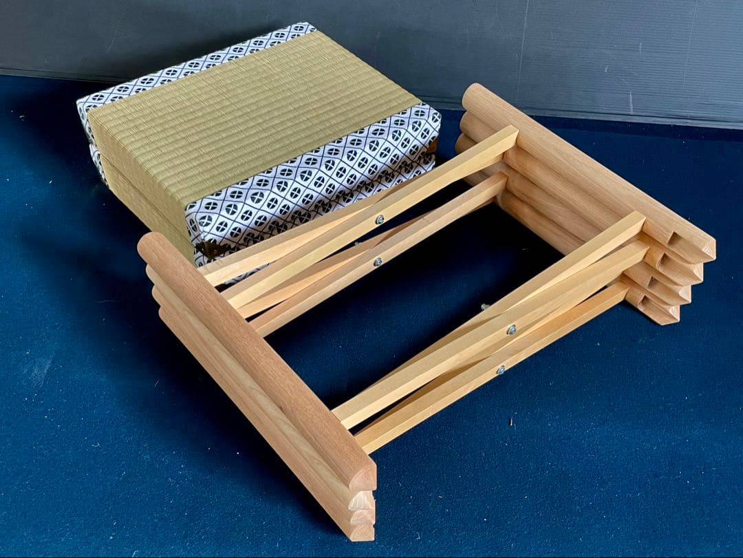 割引❣️【新品 未使用】「母」 立礼 御園棚 椅子 2脚 畳付き (17D)