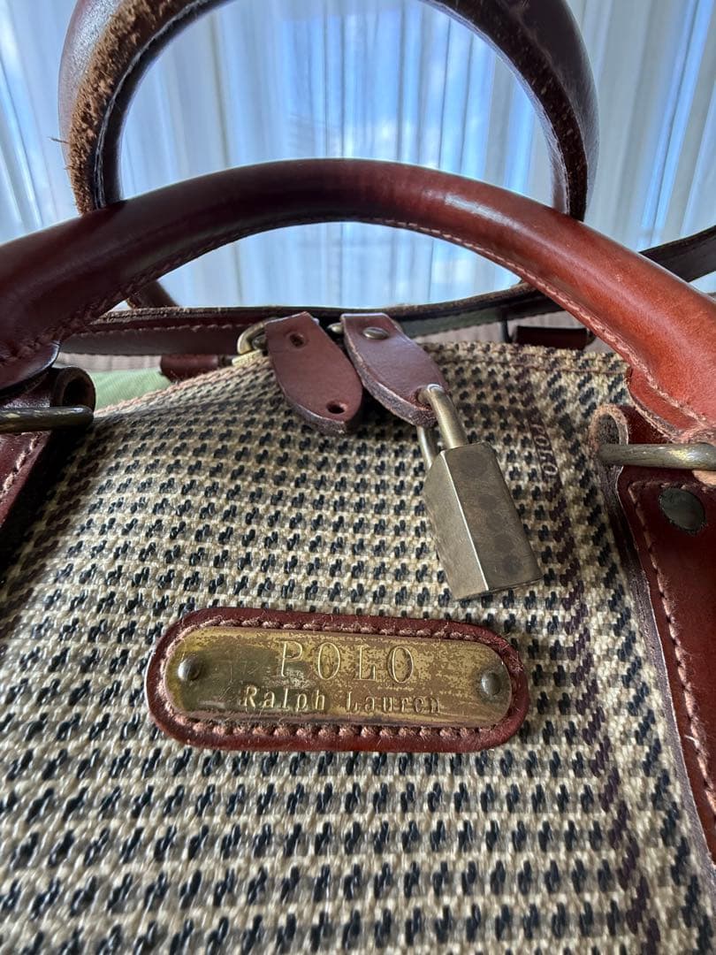 【美品／レトロ】ポロラルフローレン2way ショルダーボストンバッグ