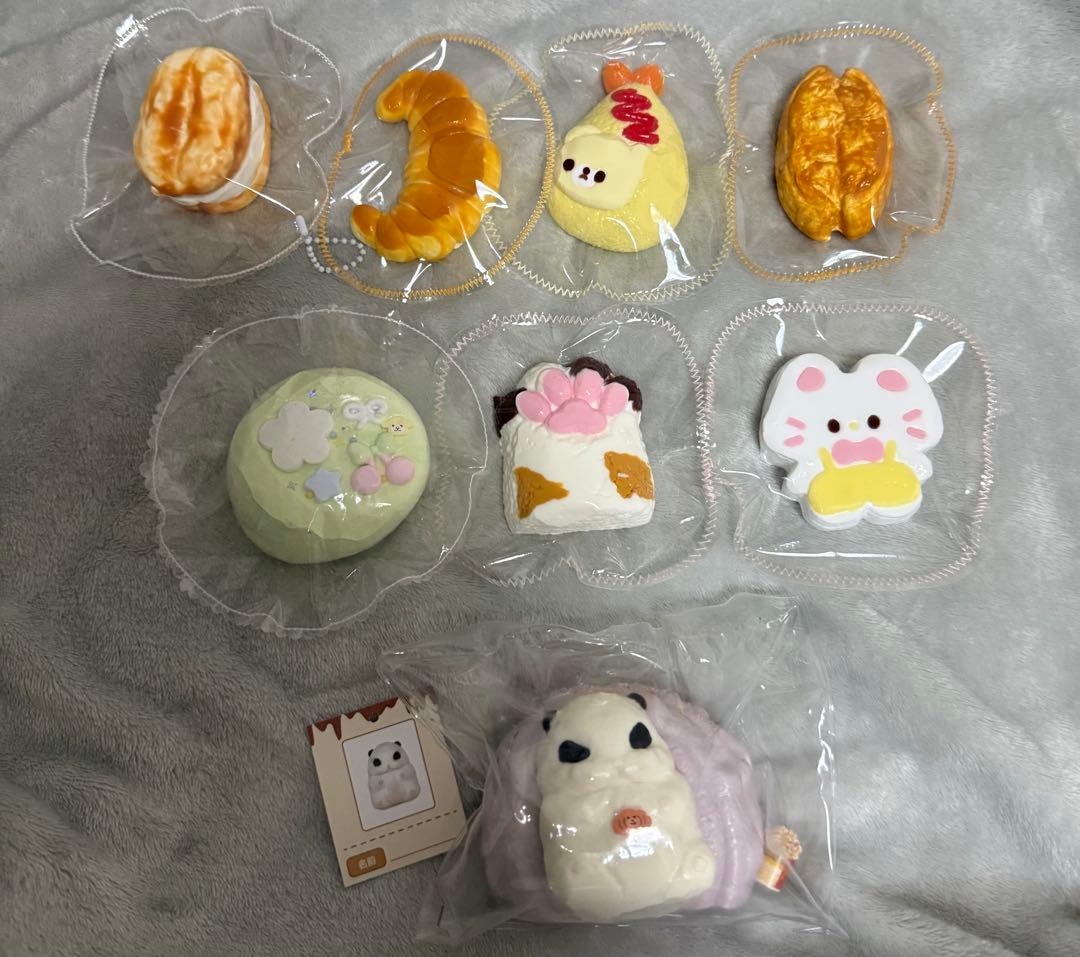 kuna キキスク パン クリームサンド ハムスター 猫 スクイーズ