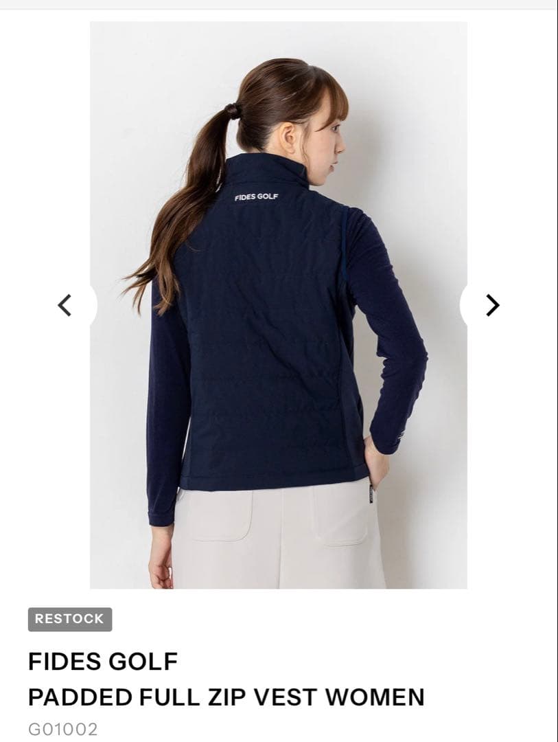 【新品】FIDES GOLF ダウンベスト レディース