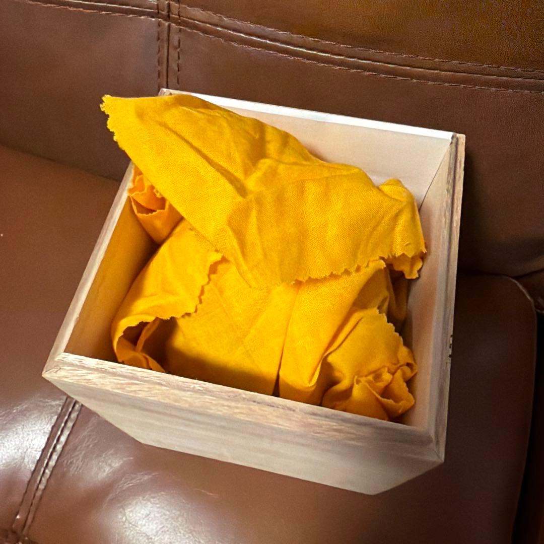 行事飴屋　陶器の壺 波状の蓋付き 木箱付き　甦る行橋の名産