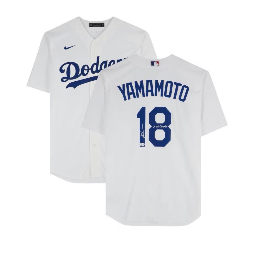 【24WS CHAMPION 】 山本由伸 直筆サイン ユニフォーム ホログラム