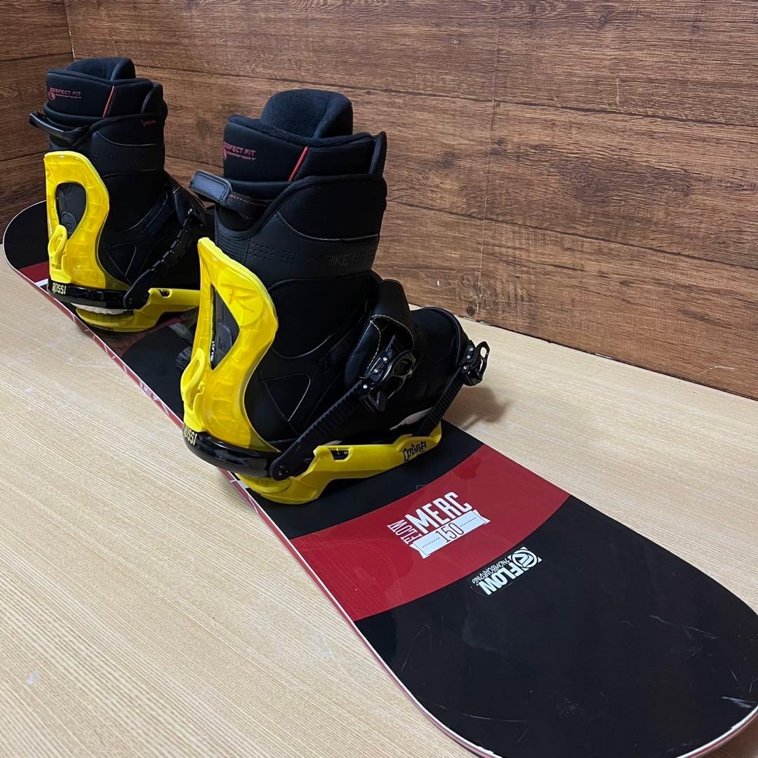 美品　FLOW フロー　メンズ スノーボード ３点　ダブルキャンバー　値下げ不可
