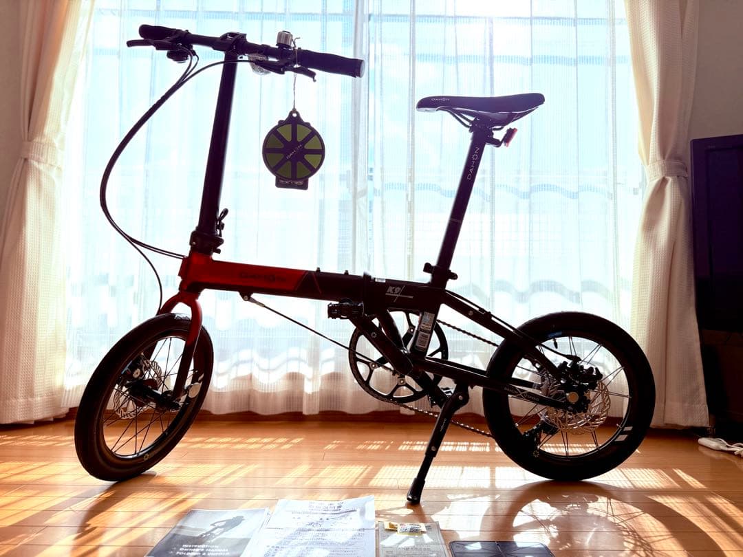 ⭐️希少レッド 新品未使用✨DAHON K9X レッド 16インチ 輪行袋付