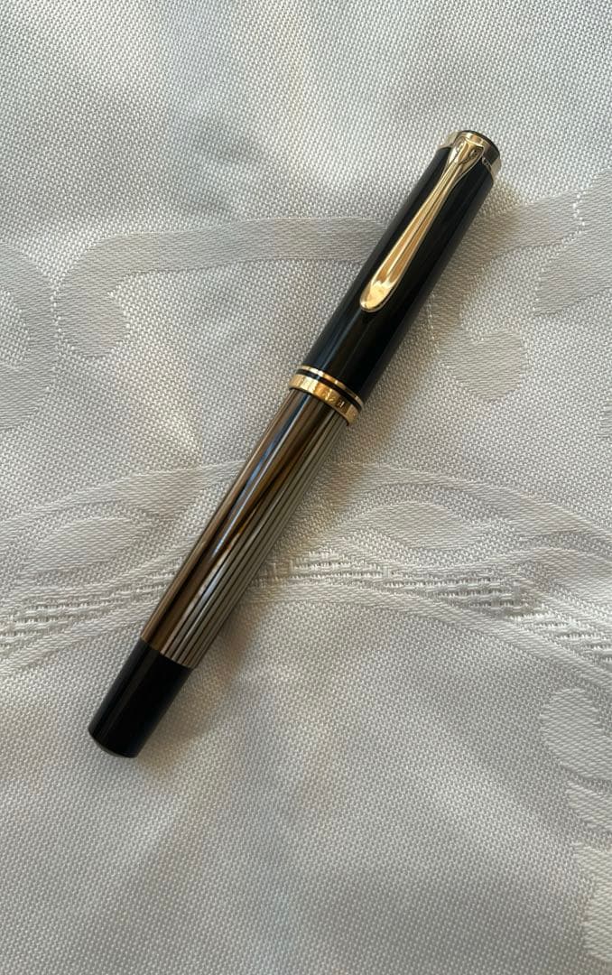 【未使用】　ペリカン スーべレーン M400 茶縞　万年筆