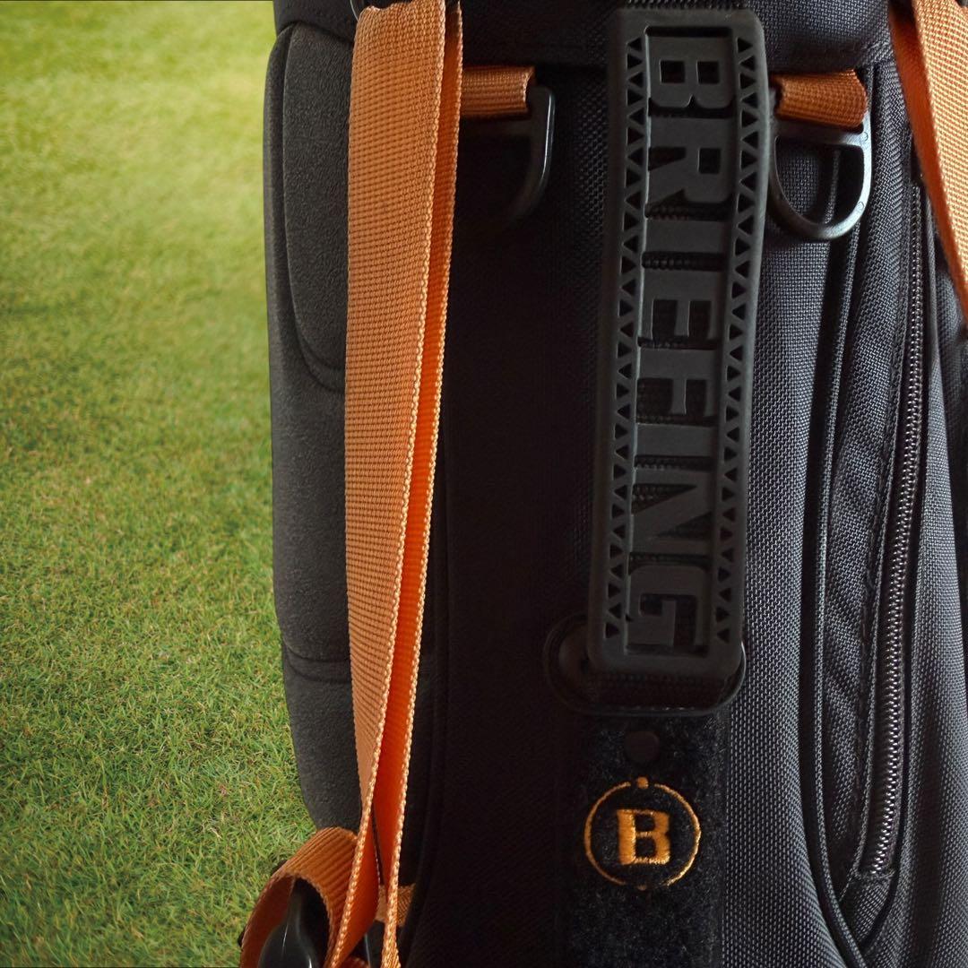 限定モデル　ブリーフィング キャディバッグ 9.5型 CR-4 黒　オレンジ