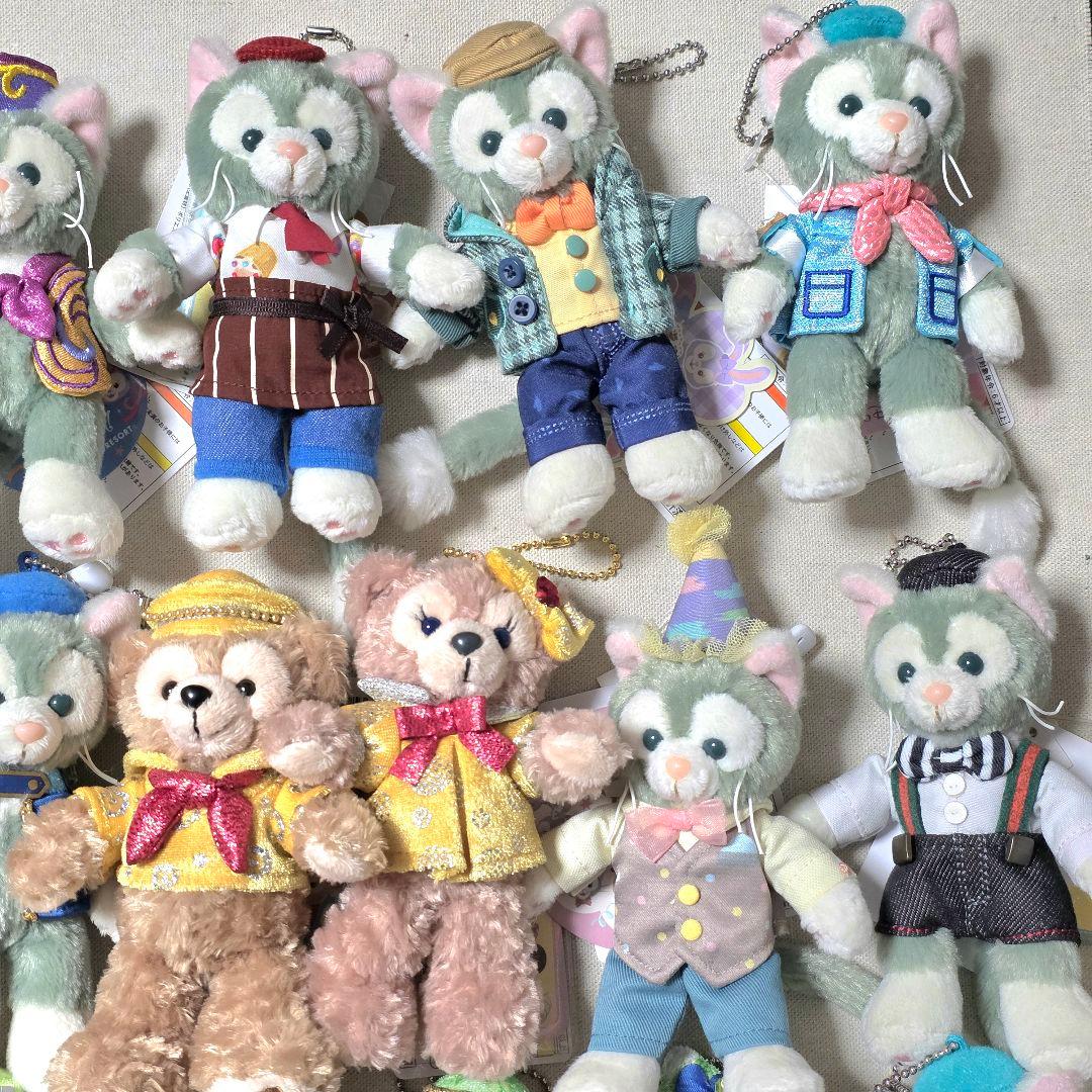 ダッフィー シェリーメイ ジェラトーニ ぬいぐるみバッジ まとめ売り 23体