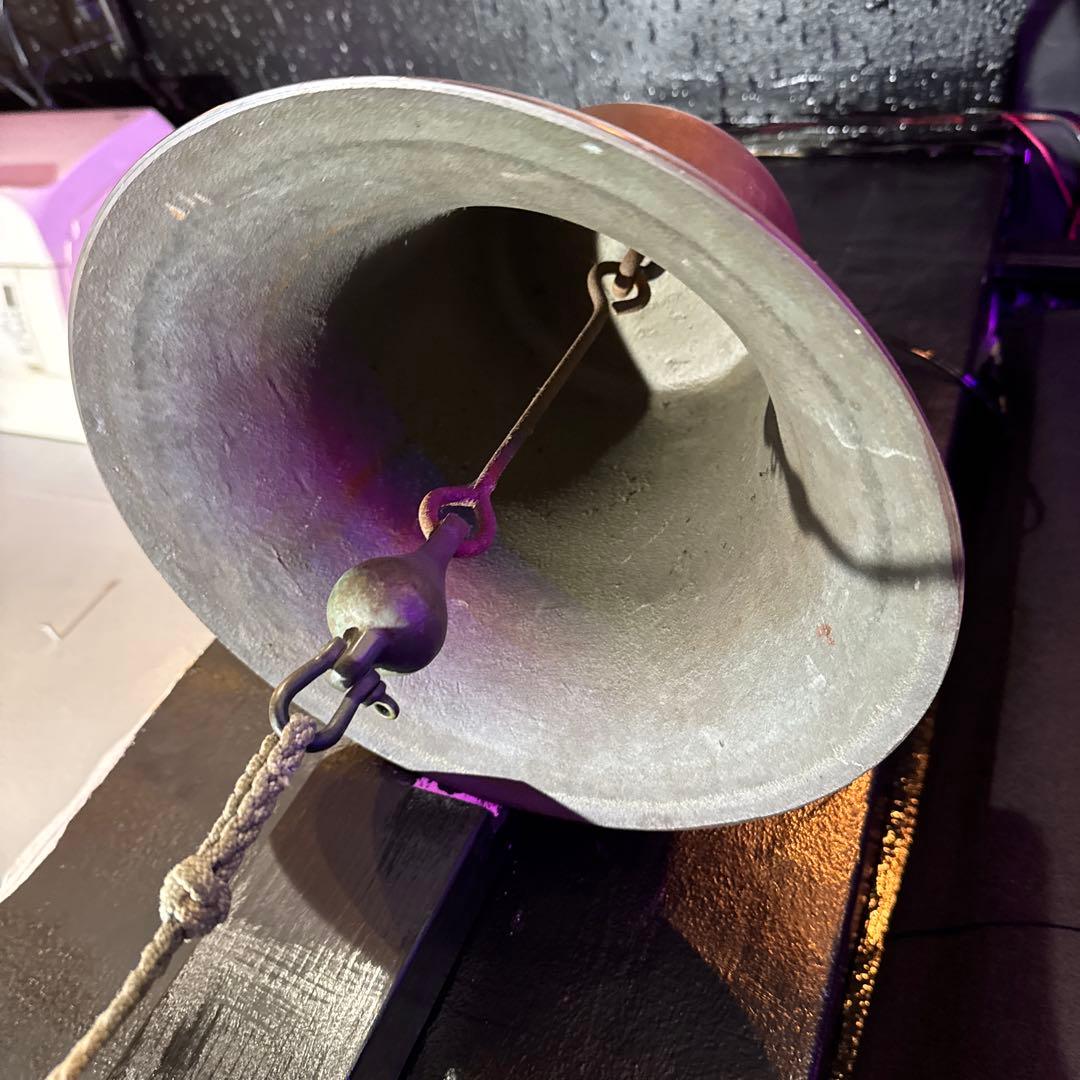 ビンテージ　ブロンズ製クラシック壁掛けベル［A-11］